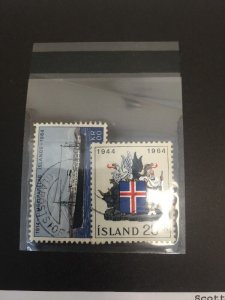 Iceland #359, 362 (SCV=$4.10) 