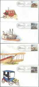 #2434-37 Traditional Mail Beck FDC Set