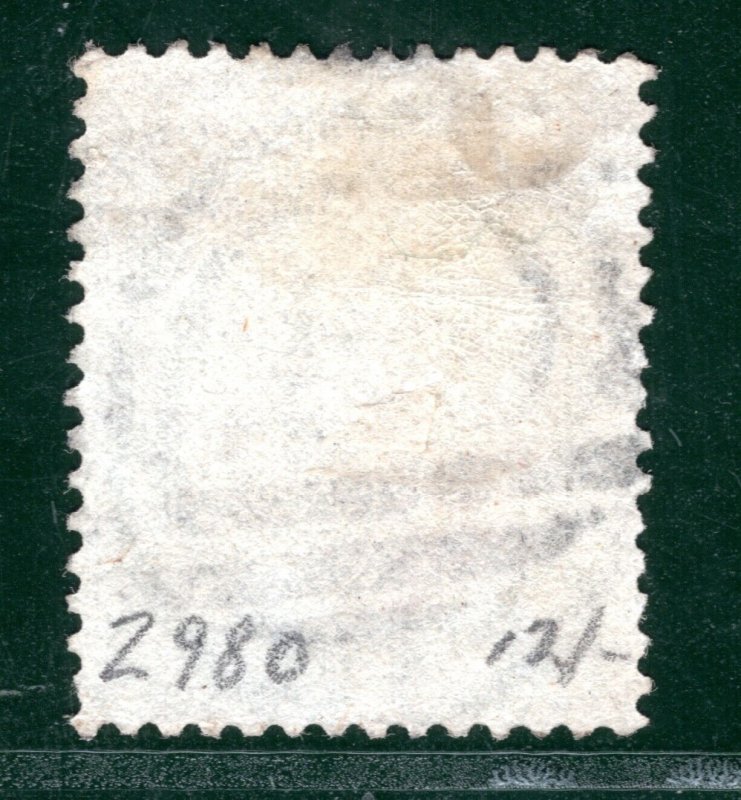 GB USED ABROAD Colombia PANAMA *C35* Numeral 4d Sage-Green Plate 16 (1877)REDB18