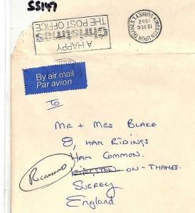 SS147 1982 Falkland Islands Airmail Cover PTS