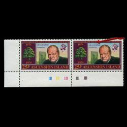 ASCENSION 1974 - Scott# 182 Churchill Variety Set of 1 NH