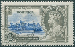 Dominica 1935 1½d ultramarine & grey Jubilee SG93 used