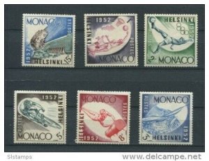 Monaco 1953 Sc 295-300 MNH Sport Olympic Games Helsinki