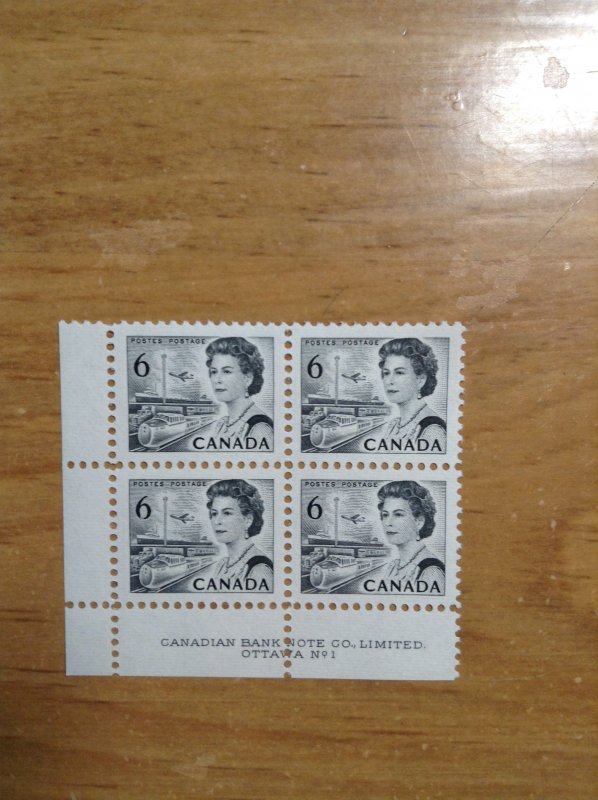 Canada  #  460f  MNH PB  #  1  LL