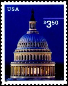 2001 $3.50 Capital Dome, Priority Mail Scott 3472 Mint F/VF NH