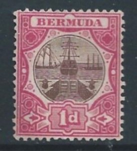 Bermuda #34 Mint No Gum 1p Dry Dock - Wmk. 3