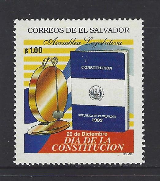 EL SALVADOR CONSTITUTION DAY Sc 1454 MNH 1996