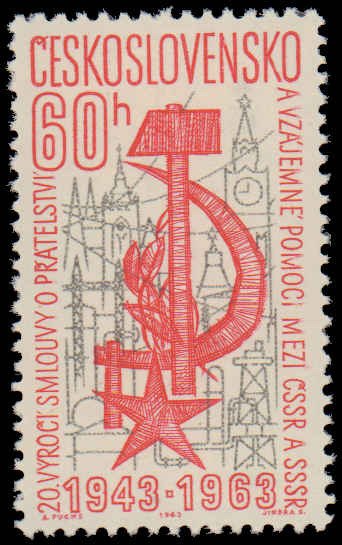 Czechoslovakia #1208-1209, Complete Set(2), 1963, Never Hinged