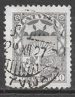 Latvia 125: 50s Arms, Stars, used, F-VF