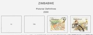 2000 Zimbabwe SC #836-53 PICTORIAL DEFINITIVES used stamps