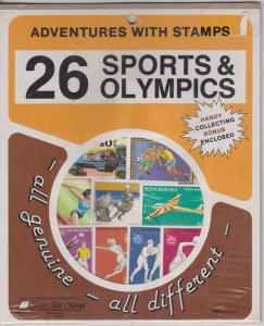 Sports & Olympics Stamp Pack 25 Different