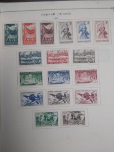 collection on pages French Guiana 1945-47 (mostly) PS: CV $170