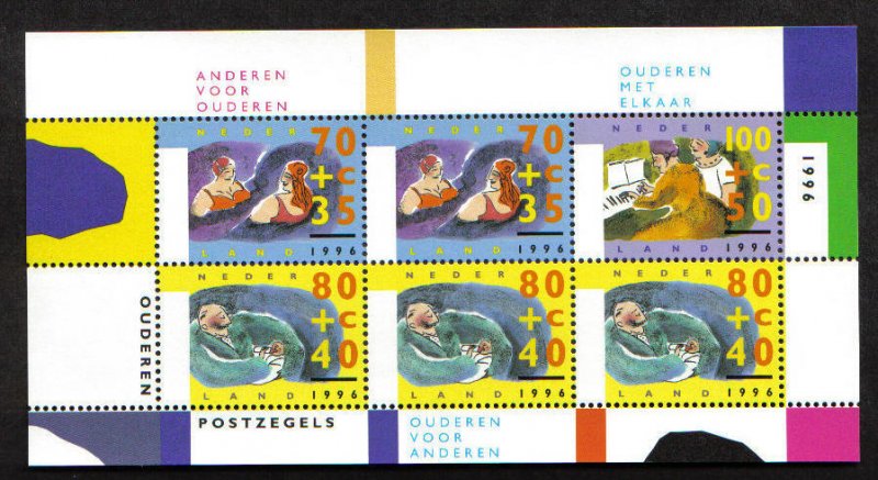 Netherlands  B694a  MNH  1996   sheet senior citizens