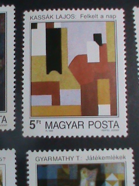 ​HUNGARY STAMP:1989 SC# 3209-12, 3249-50 MODERN ART PAINTING MNH TWO SETS