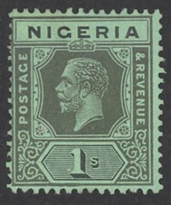 Nigeria Sc# 29 MH 1921-1933 1sh King George V