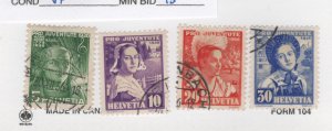 SWITZERLAND  #B81-B82 semi postal COSTUMES used