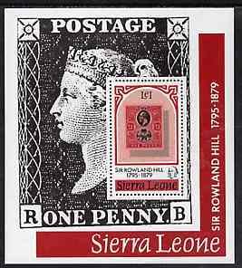 SIERRA LEONE - 1979 - Rowland Hill Death Cent - Perf Min Sheet-Mint Never Hinged