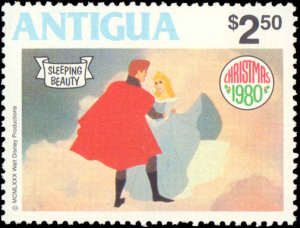 Antigua #592-600, Complete Set(9), 1980, Disney, Never Hinged