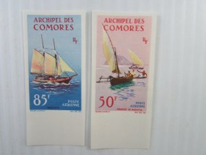 #C10-11 pair  Comoro Islands  MNH  set Imperfs