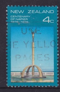 New Zealand 1974 Cent of Napier- Fountain 4c used