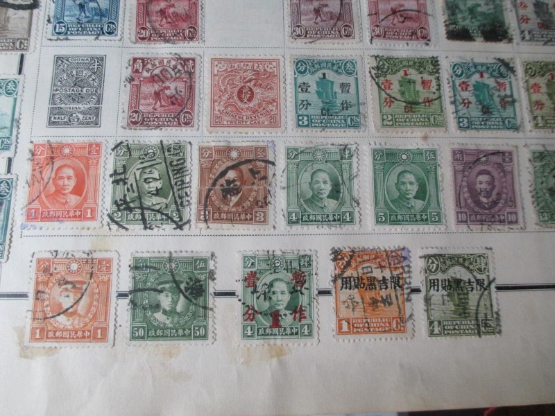 VEGAS - Battered 1928 Scott Album - OLD Stamps Incl China  >160 Photos! FE604