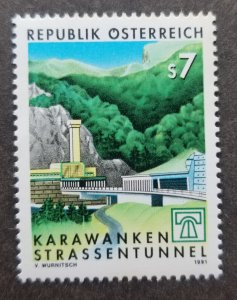 *FREE SHIP Austria Karawanken Road Tunnel 1991 Mountain Road (stamp) MNH *c scan