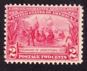 US 329 2c Commemorative Series of 1907 Founding of Jamestown F-VF NH