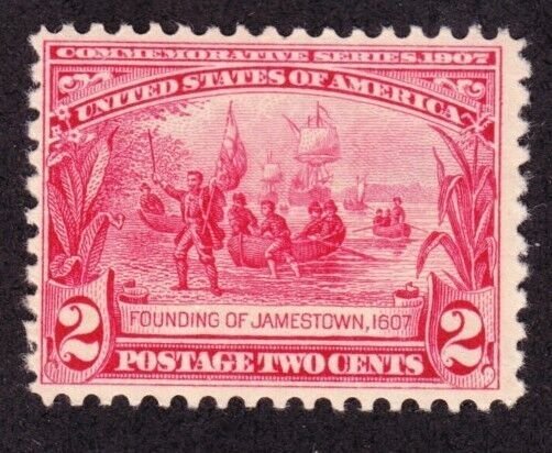 US 329 2c Commemorative Series of 1907 Founding of Jamestown F-VF NH