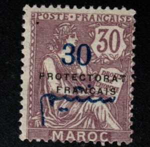 French Morocco Scott 47 MH*  Protectorate overprint