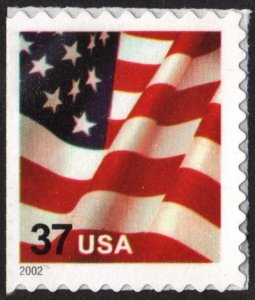 SC#3636 37¢ Flag Booklet Single (2002) SA