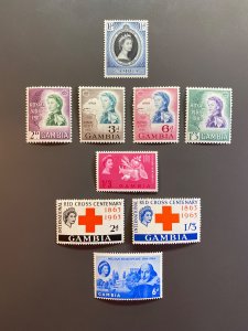 Gambia 152,168-174,192 F-VF MH. Scott $ 4.85