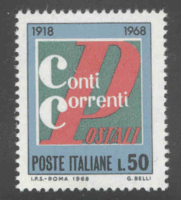 Italy Scott 996 MNH** 1968 stamp