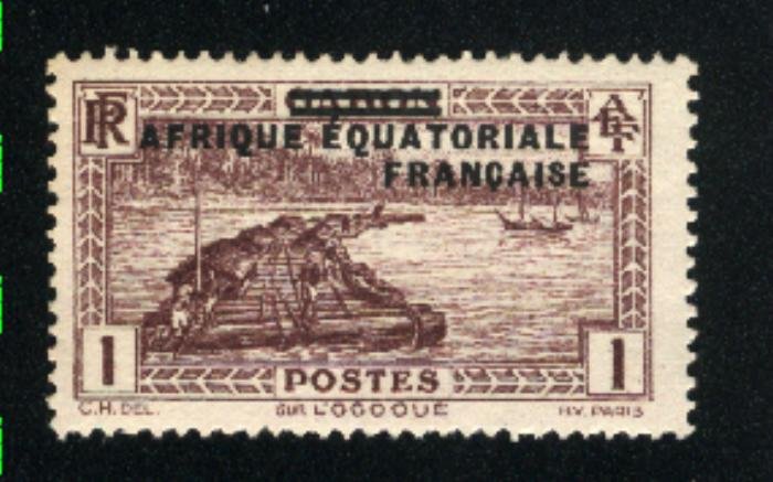 French Equititorial Africa #1  Mint NH VF 1936 PD