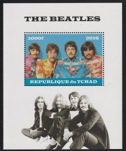 CHAD - 2016 - The Beatles - Perf Souv Sheet - MNH - Private Issue