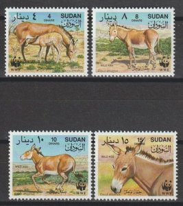 SUDAN 1994 WWF SG 2049 + 51 + 53 + 55 MNH