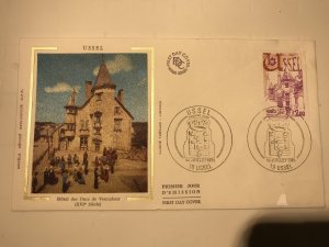 France Colorano silk FDC, 10 juillet 1976, Ussel - 19 Ussel