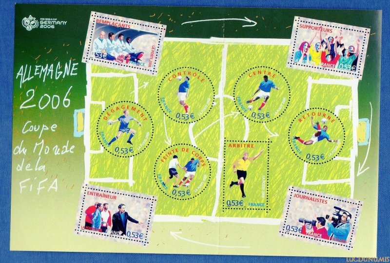 2006 FRANCE - SG: MS 4182 - WORLD CUP, GERMANY - UNMMOUNTED MNT