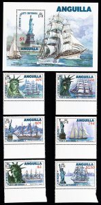 Anguilla Stamps # 657-62+663 MNH VF Scott Value $22.50