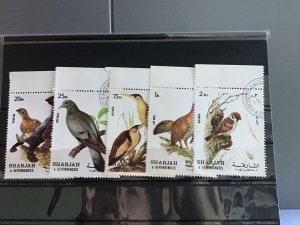 Sharjah and Dependencies Wild  Birds cancelled  stamps R26117