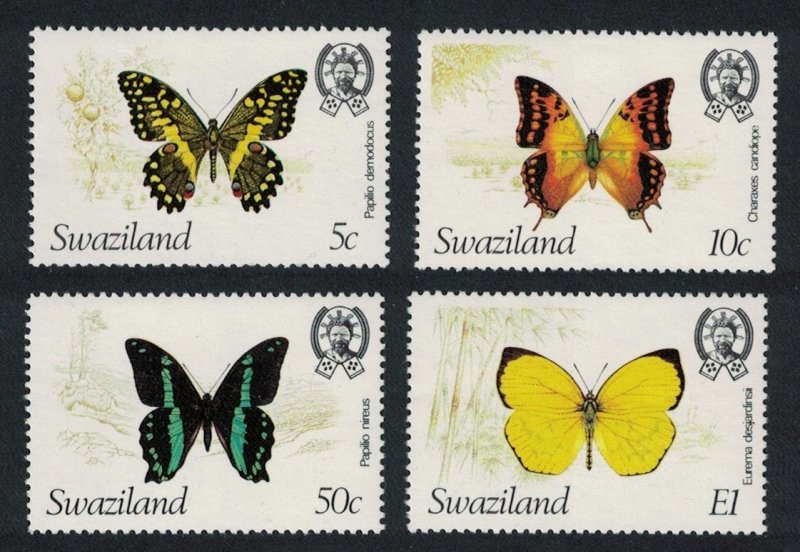 Swaziland Butterflies 4v 1981 MNH SG#393-396 MI#392-395