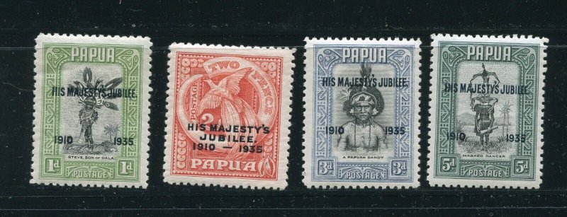 Pupa New Guinea 114-117 Silver Jubilee Complete Stamp Set MNH 1935 