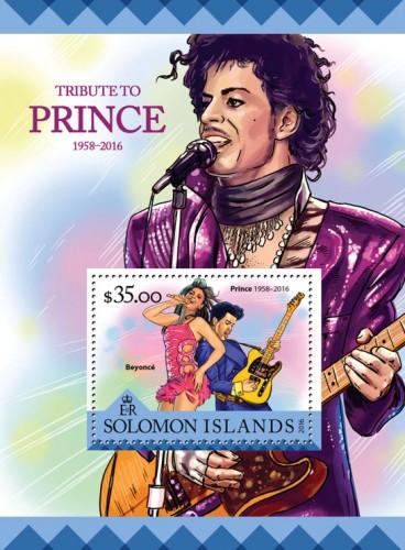 SOLOMON ISLANDS 2016 SHEET TRIBUTE TO PRINCE SINGERS MUSIC slm16221b