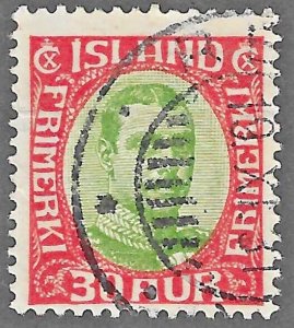 Iceland (1920) - Scott # 122,    Used