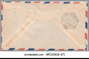 USA - 1946 U.S. AIR MAIL FAM 27 TWA MICHIGAN USA to MADRID SPAIN - FFC