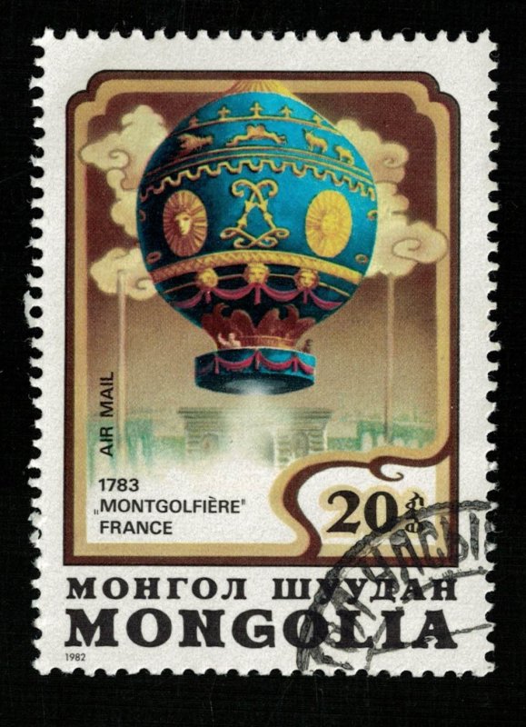 1982, Zeppelin, Mongolia, 20T (RT-1315)