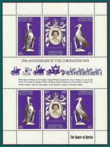 Christmas Island 1978 Coronation, sheetlet MNH 87,SG96a