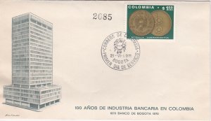 Colombia # C545, Commemorative Medal, First Day Cover