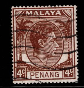 MALAYA Penang Scott 6 Used 4c  stamp