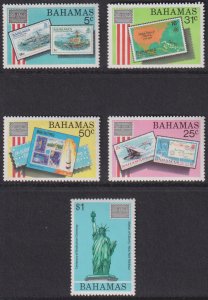 1986 Bahamas Ameripex '86 complete set MNH Sc# 597 / 601 CV $13.85