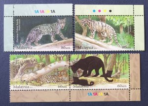 MALAYSIA 2014 ENDANGERED BIG CATS Leopards Set of 4V SG#1994a-1997 MNH